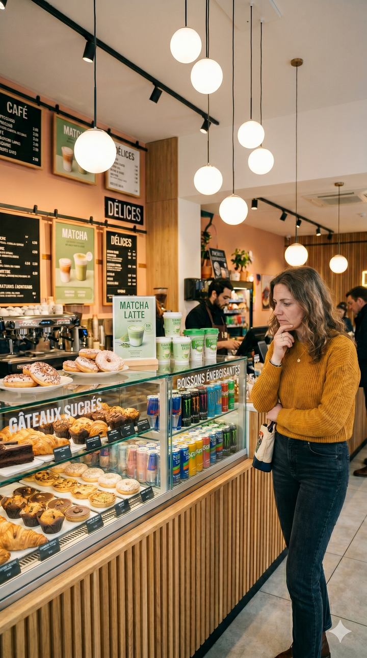 BAVI vs café, matcha et boisson énergisante