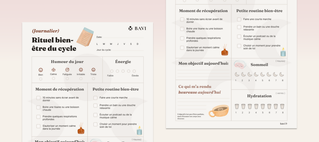 Checklist bien-être du cycle : 7 petits gestes pour mieux vivre la semaine avant les règles