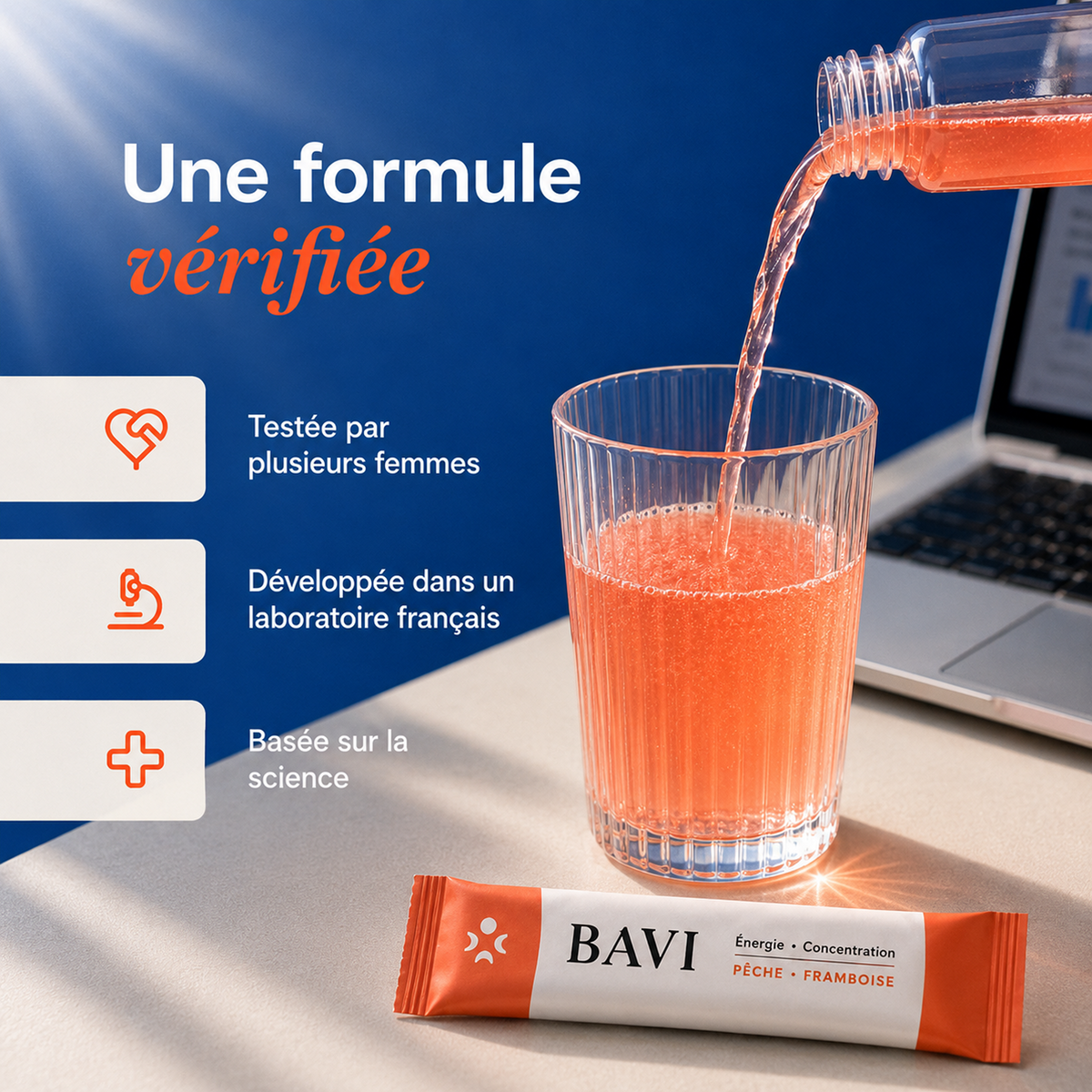BAVI, rituel quotidien en stick pour l’énergie et la concentration